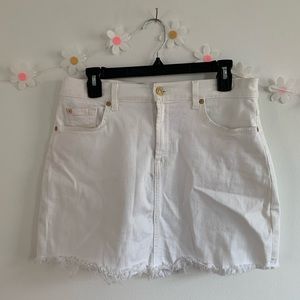 7 For All Mankind Denim Mini Skirt